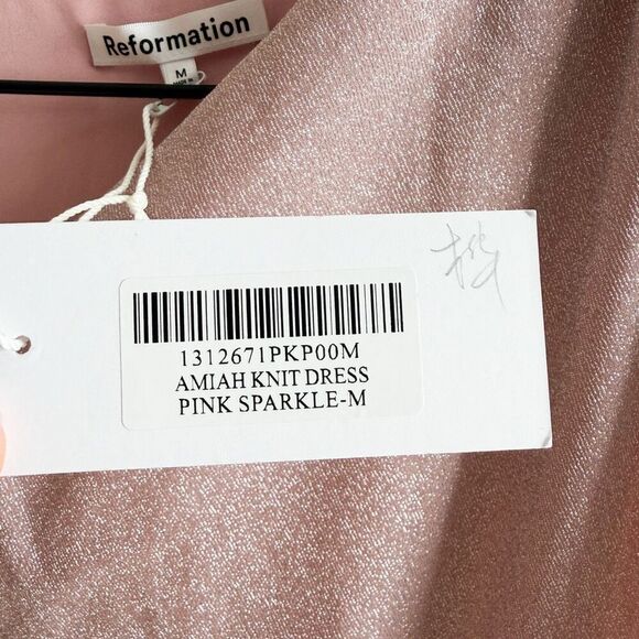 New Reformation Amiah Knit Dress Size M - Picture 7 of 8